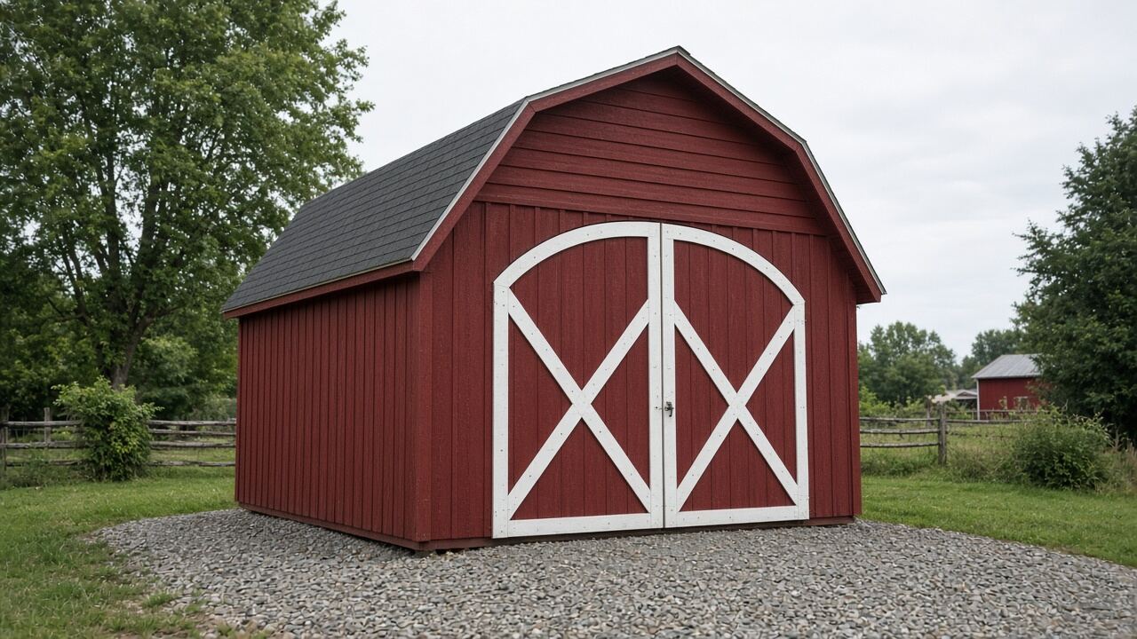 10x16 Lofted Barn example listing