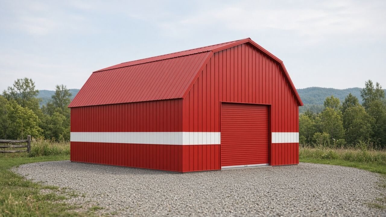 12x24 Metal-Roof Barn example listing