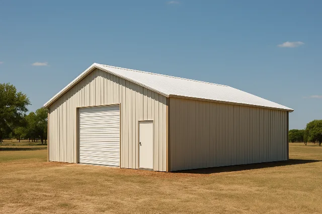 Agricultural Barn 36x35x12 for sale, outside view
