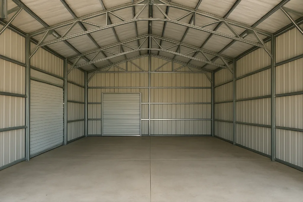 Agricultural Barn 36x35x12 unfinished interior as delivered