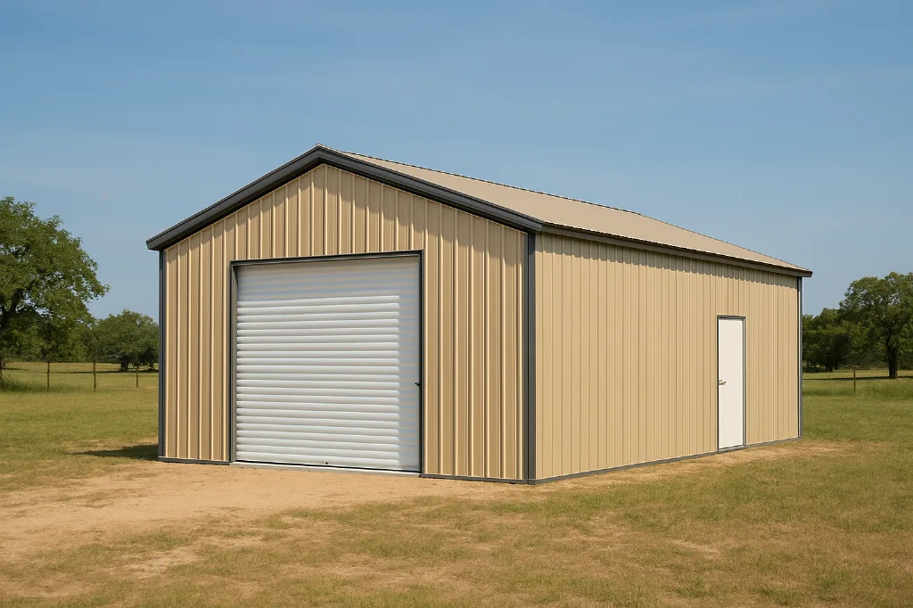 All Vertical Front Entry Garage 24x30x11 exterior view