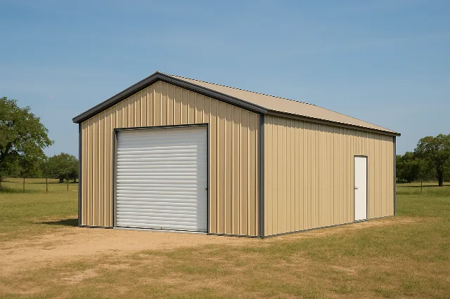 All Vertical Front Entry Garage 24x30x11 for sale, outside view