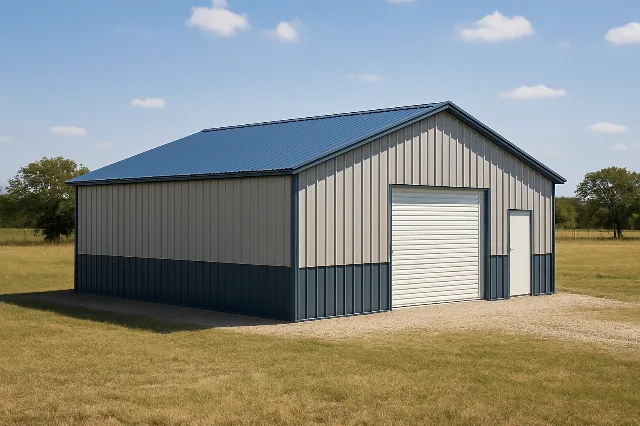 All Vertical Garage 30x30x10 for sale, outside view