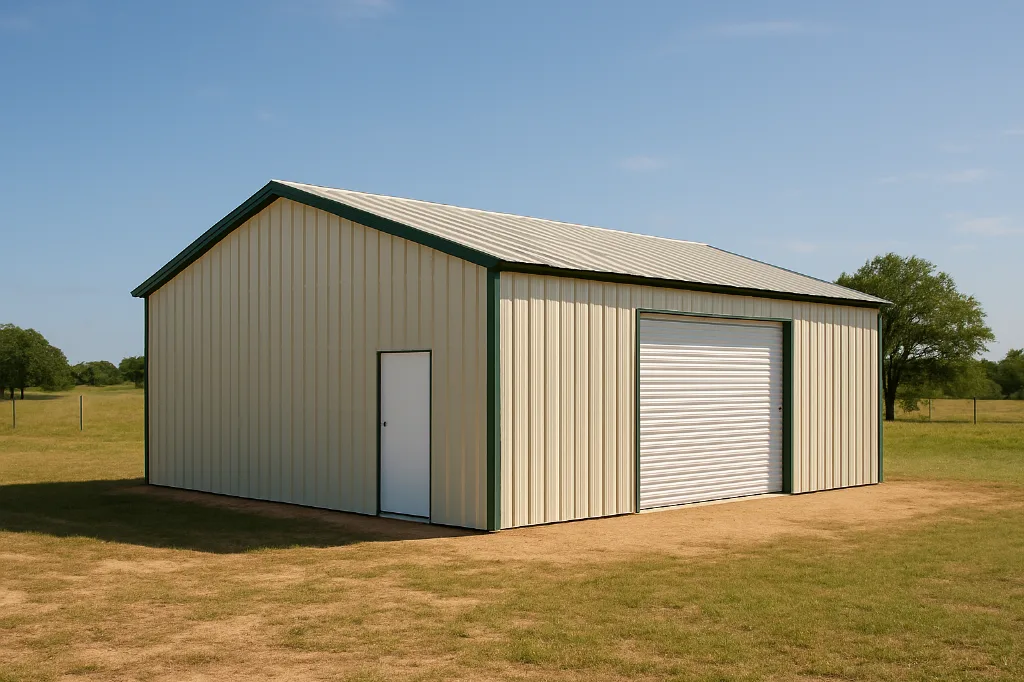 All Vertical Side Entry Garage 24x30x12 exterior view