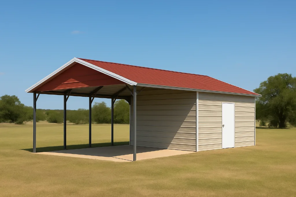 Boxed Eave Roof End Combo 18x35x6 exterior view