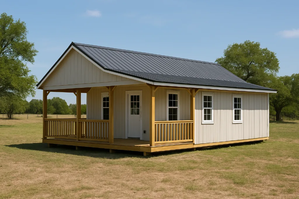 Deluxe Wrap-Around Porch Cabin exterior view