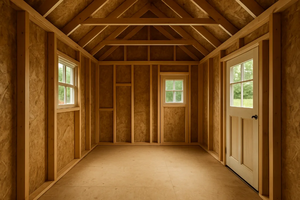 Kids Playhouse (Hideout) unfinished interior as delivered