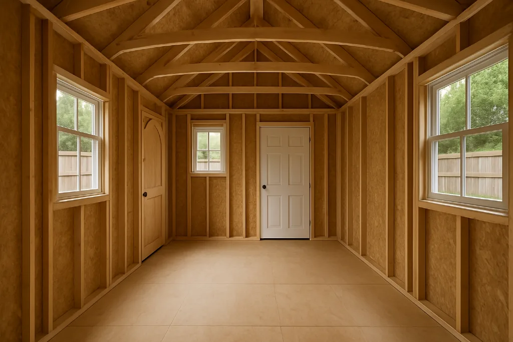 Kids Playhouse (Victorian) unfinished interior as delivered