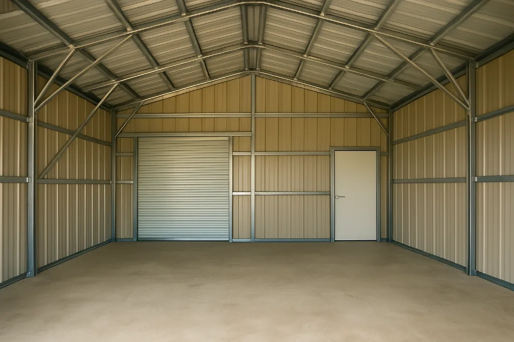 Livestock Barn 24x40x12 unfinished interior as delivered
