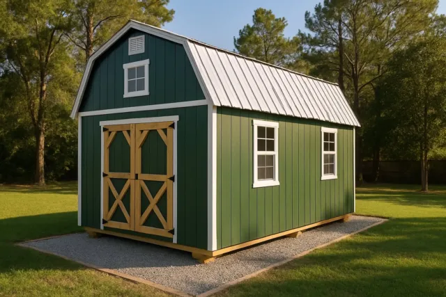 Lofted Barn for sale, outside view