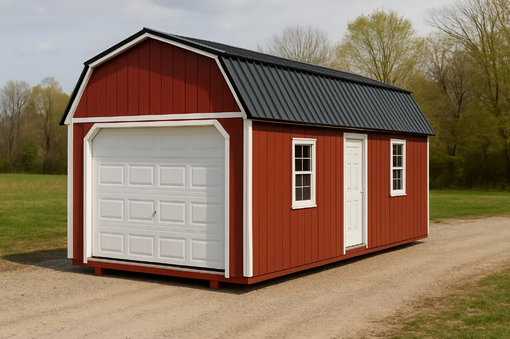 Lofted Barn Garage exterior view