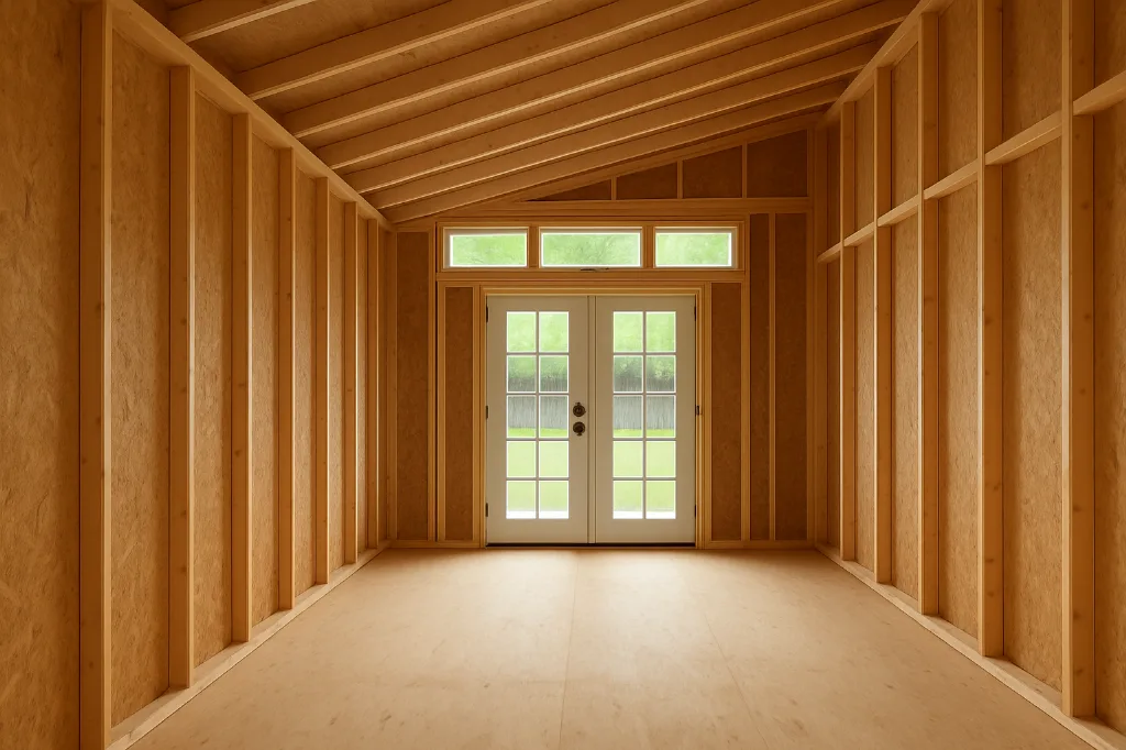 Metro Studio unfinished interior as delivered