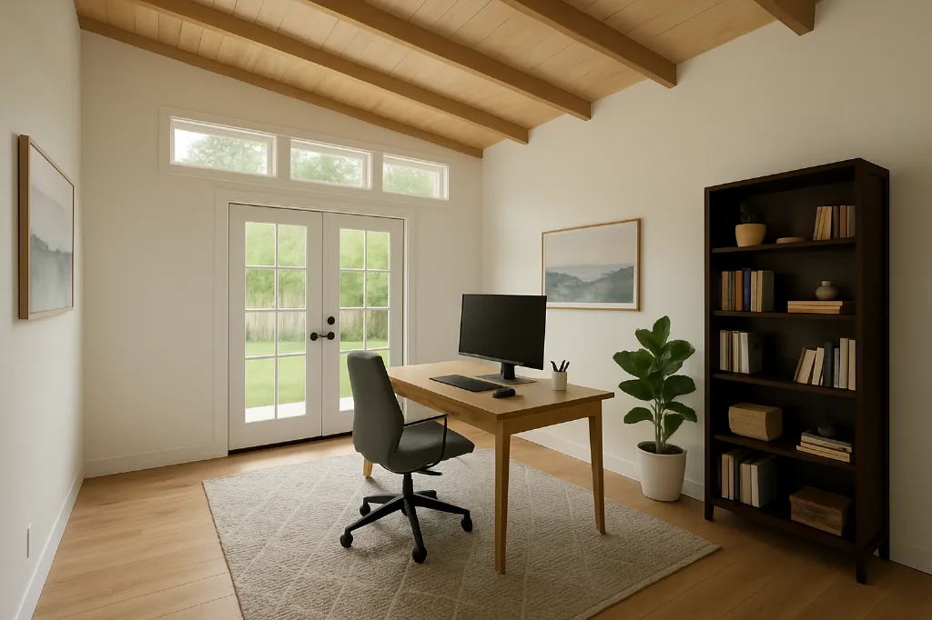 Metro Studio interior staged for storage
