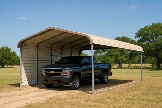 Regular Roof Cover with Sides 18x30x8 for sale, outside view