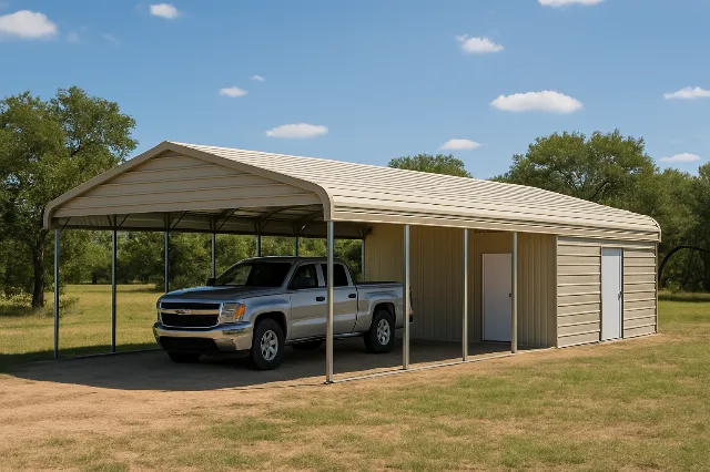 Regular Roof End Combo 20x45x7 for sale, outside view