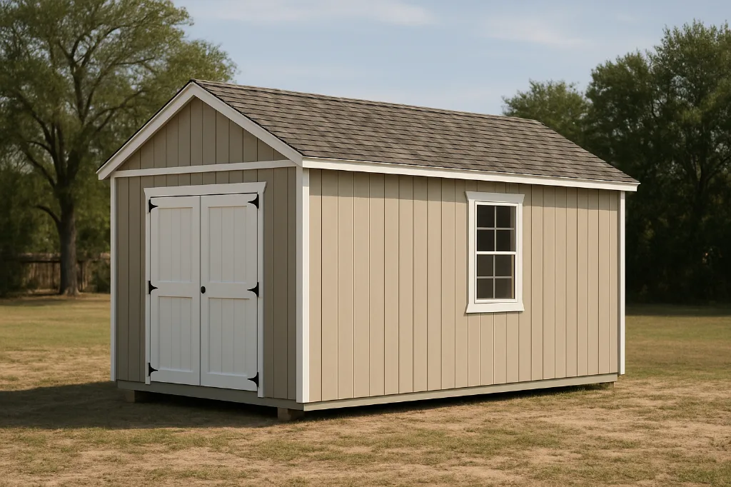 Side Gable Utility Shed exterior view