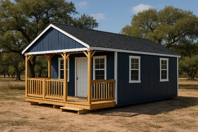 Side Porch Cabin for sale, outside view
