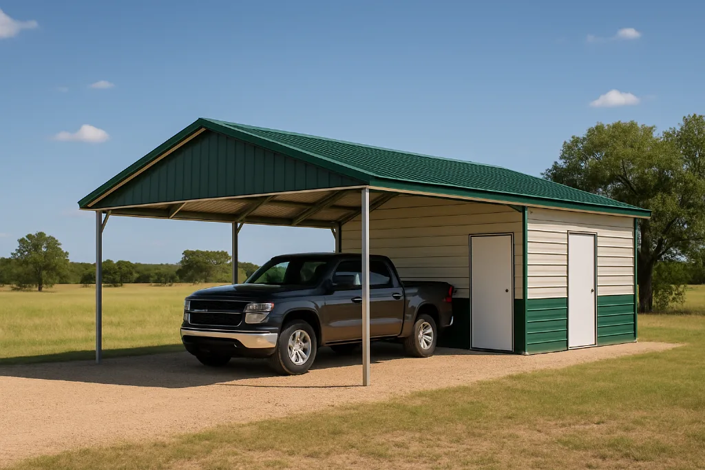 Steel End Combo with Frameouts 20x35x9 exterior view