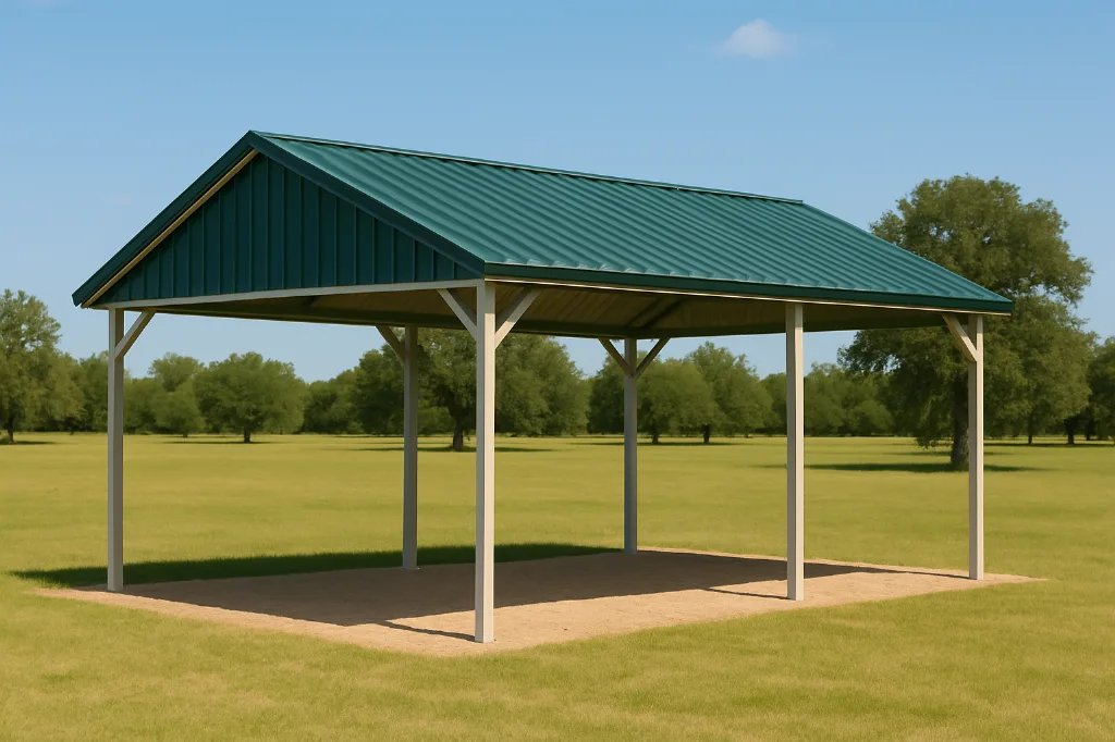 Vertical Roof Cover 20x20x10 exterior view